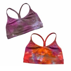 SO LOW TIE DYE SPORTS BRAS - 2 FOR ONE